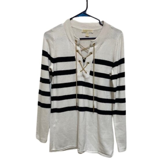 Michael Michael Kors striped pullover sweater. - Picture 1 of 7